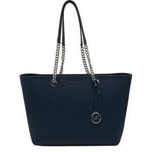 Michael Kors East West Shania Navy Chain Tote